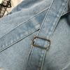 Women's Retro Solid Color Denim Backpack - Perfect for Students and Outdoor Travel