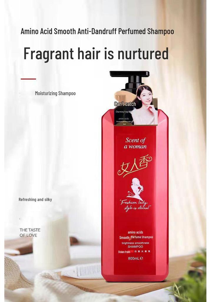 Women's Long-Lasting Fragrance Shampoo & Conditioner with Amino Acids - Anti-Dandruff 3-Piece Shower Gel Set