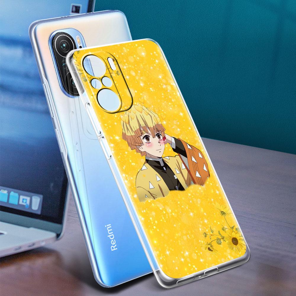 Anime Demon Slayer Weiche Klarsichthülle Für Xiaomi Redmi Note 10 9 8 Pro 9S 10S 8T 9A 9C K40 7 9T 8A Stoßfeste Silikon-Handyhülle