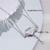 Light Luxury Camellia Zircon Pendant Necklace Stainless Steel Chain Cute Flower Choker Jewelry Birthday Gifts For Women Girls