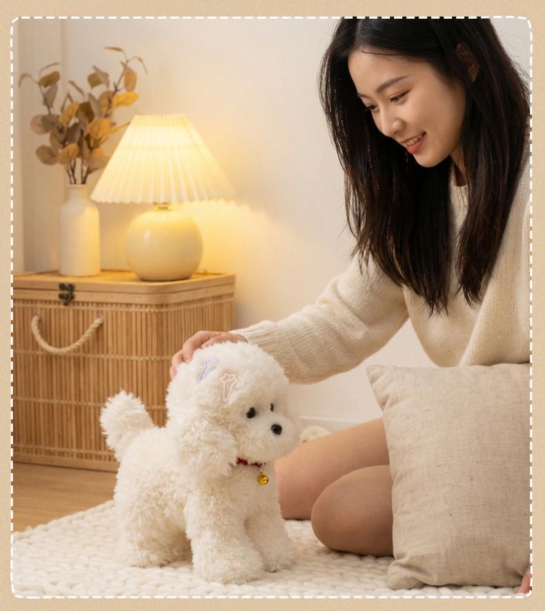 Cute Realistic Teddy Dog Plush Toy - Children's Birthday Gift & Desk Companion