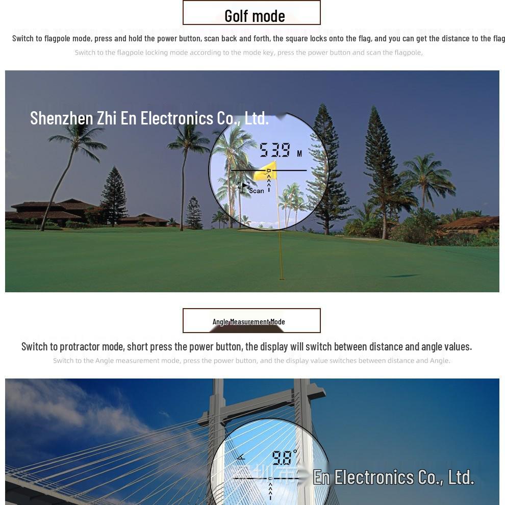 Golf and Hunting Laser Rangefinder with Slope Measurement