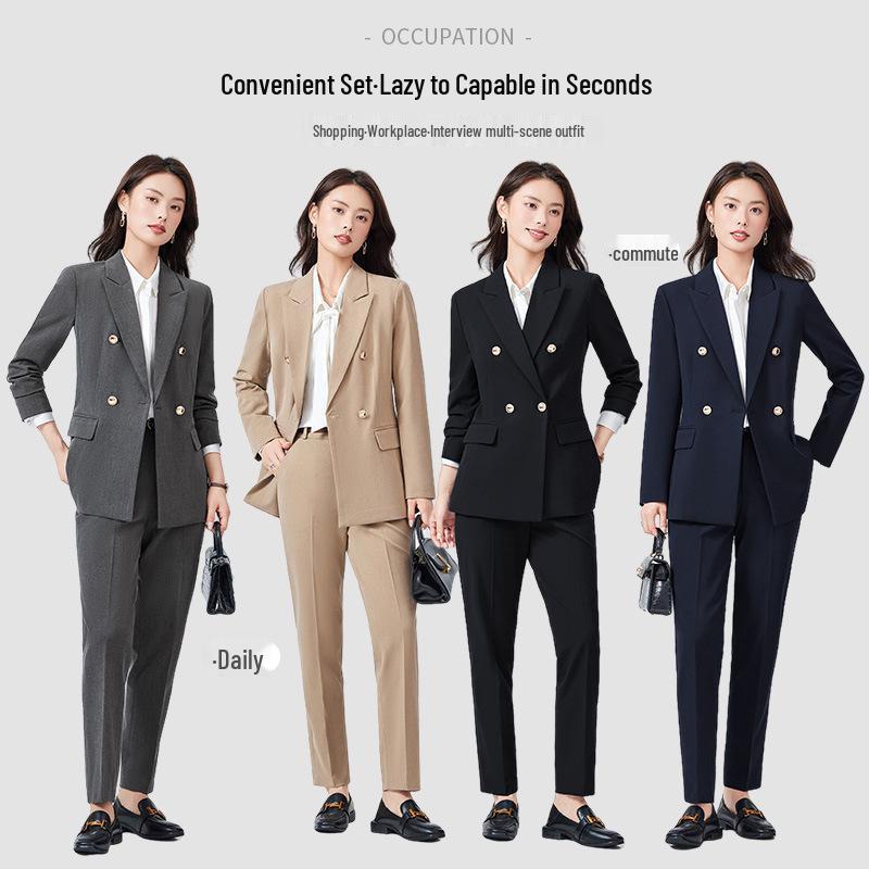 

Женский профессиональный костюм для миниатюрных - Весна/Осень 2024: Идеально подходит для собеседований и студентов колледжей 5XL