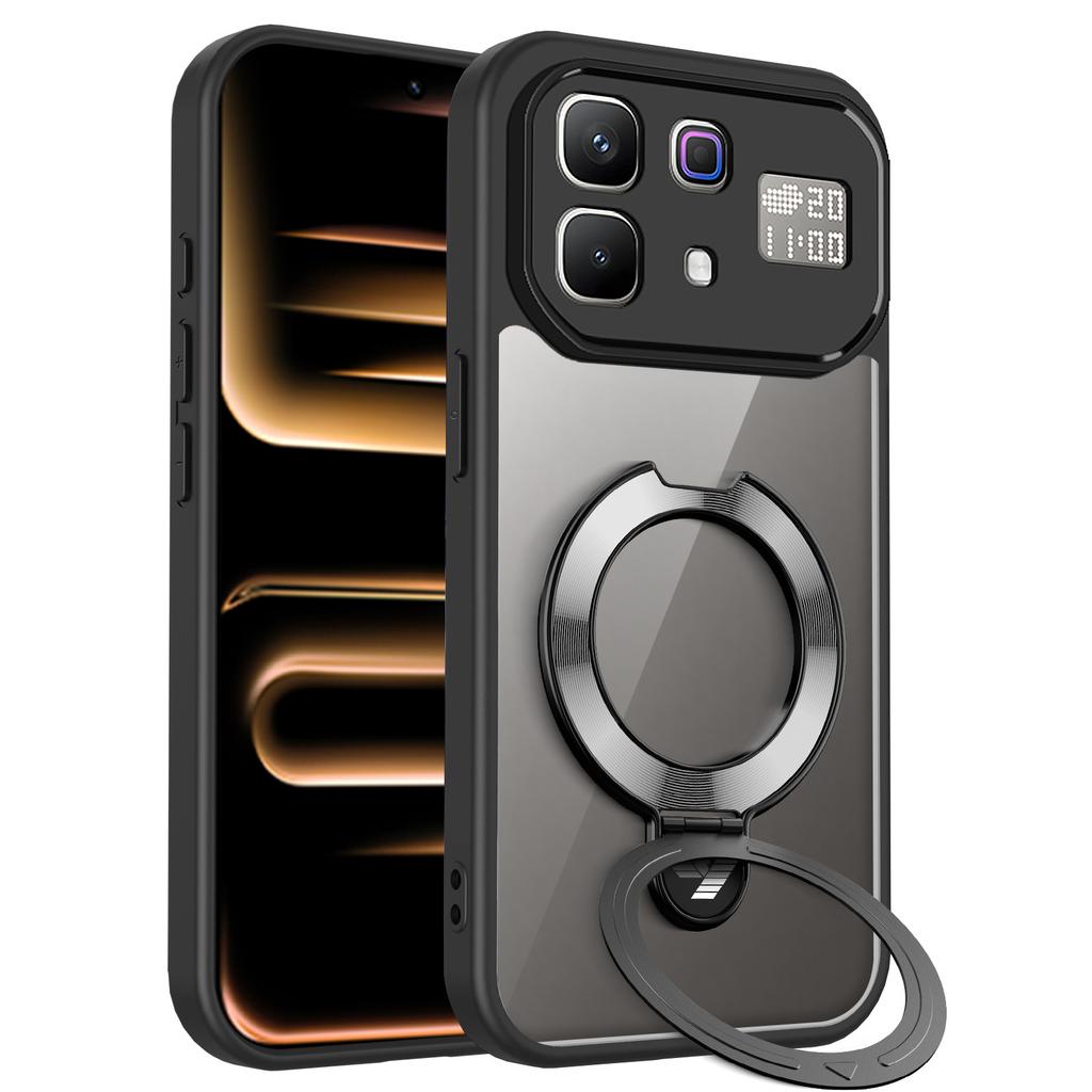 Transsion Note11Pro mobile phone case CD pattern magnetic suction Camon11 anti-drop GT11Pro transparent protective case
