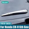 Car Accessories For Honda CR-V 6th  2024 2025 CRV Hybrid ABS Rear Wiper Cover Back Window Wipers Protector Trim Case Sticker