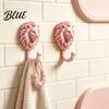 Drill Free Towel Hanger 2Pcs Lion-Head Wall Hooks 3D Printed Animal Shaped Hanger Self‑Adhesive Modern Wardrobe Storage Hook Coat Key Hook,