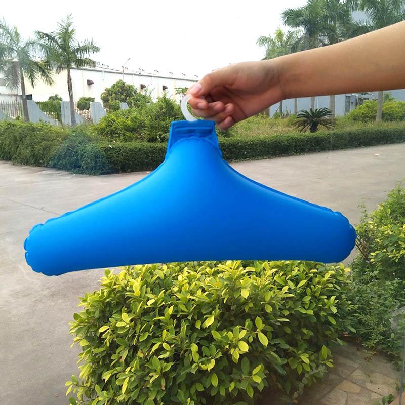 5pcs PVC Inflatable Hangers Clothes Drying Rack Foldable Creative Clothing Storage Holder For Suits Wardrobe Organizer