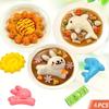 4-delt Kanin og Delfin Ris- og Grøntsagsrulleforme, Køkken DIY Bento Ris- og Grøntsagsrulle Sushiforme