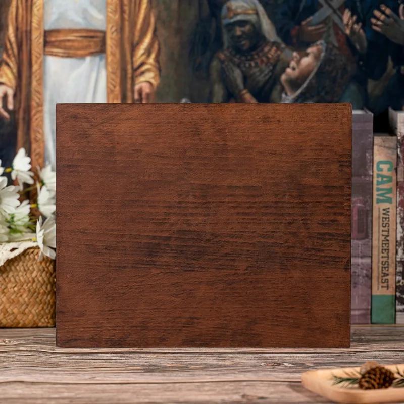 Religiöses Wandbild aus Holz Krippenszene Geburt Jesu Heimwanddekoration Geschenk