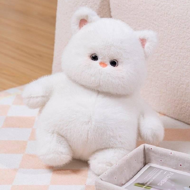 Cat Cute Super Plush Toys Big White Doll Simulation Sleep Pillow Soft Super