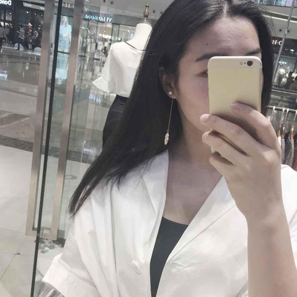 Women Girl Golden Long Tassel Dangle Alloy Ear Drop Earring Rhinestones Pin Female Jewelry Accessories