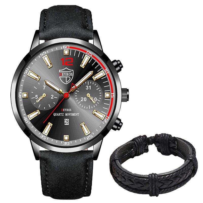 

Мужские модные спортивные часы мужские роскошные деловые кварцевые наручные часы календарь мужские повседневные часы с кожаным браслетом светящиеся часы