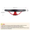 Deep Dish Corn Universal Racing PU Leather Steering Wheel 350mm 14inch Aluminum Alloy Auto Sport Drifting Steering Wheels 92mm