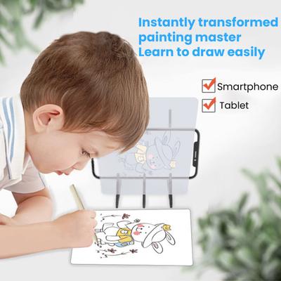 Optical Image Drawing Board Translucent Painting Board Stand Kids Beginners Easy Tracing Sketching Tool DIY Light Copy Pad