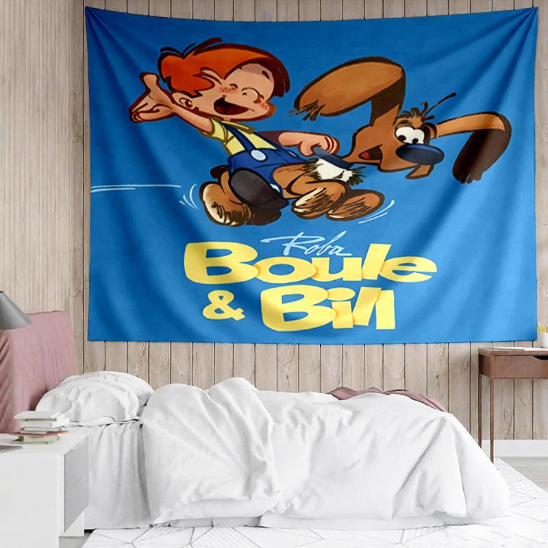 1PC Dog Boule Quick-Dry Tapestry, Unique Design Tapestry, Suitable for Bedroom,Livingroom, Playroom,Heartwarming Holiday Gifts