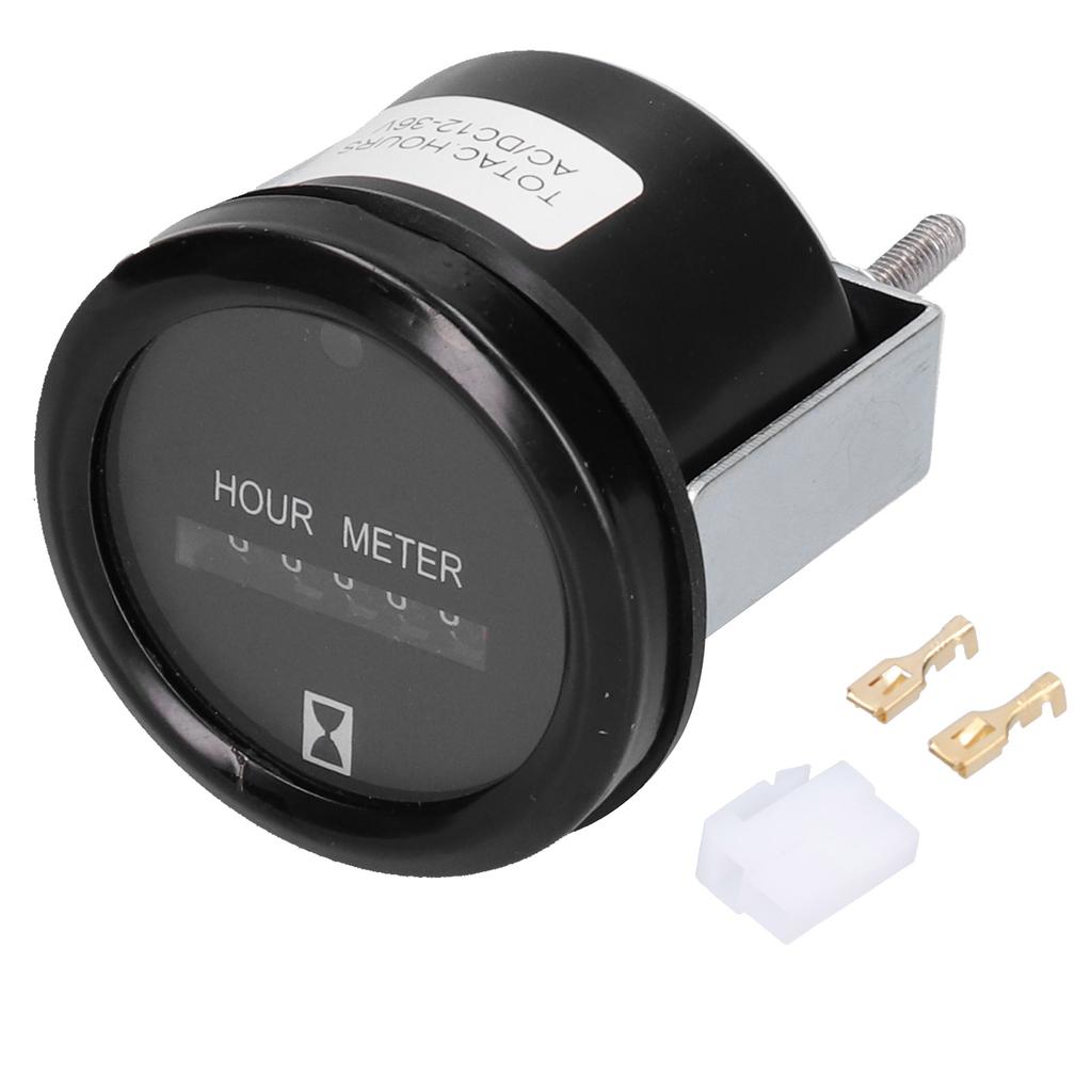 Quartz Hour Meter ACDC 12?36V Waterproof Professional Mechanical Timer with Indicator Light