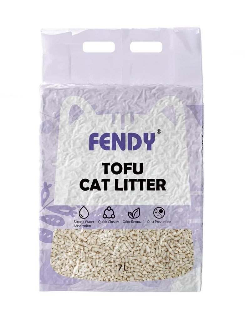 Tofu Plant-Based Cat Litter - Odor Control, Low Dust, Clumping, Milk Scent