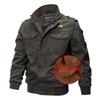Men's  Winter Military Clothing Zipper Pocket Loose Breathable Coat