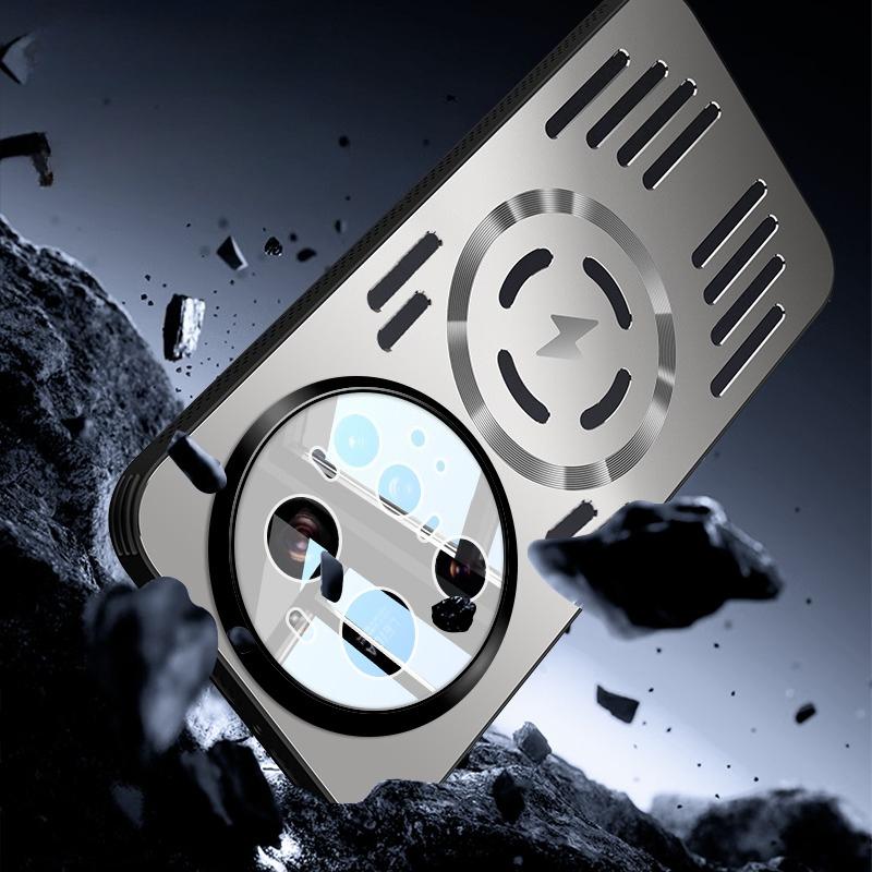 Metalowe magnetyczne etui z odprowadzaniem ciepła do Xiaomi 15 Ultra 15Pro Mi 14 Pro 13 Pro Odporne na wstrząsy zderzak ze stopu aluminium Twarda osłona
