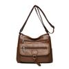 Soft Leather Single-shoulder Crossbody Bag for Middle-aged and Elderly Mothers