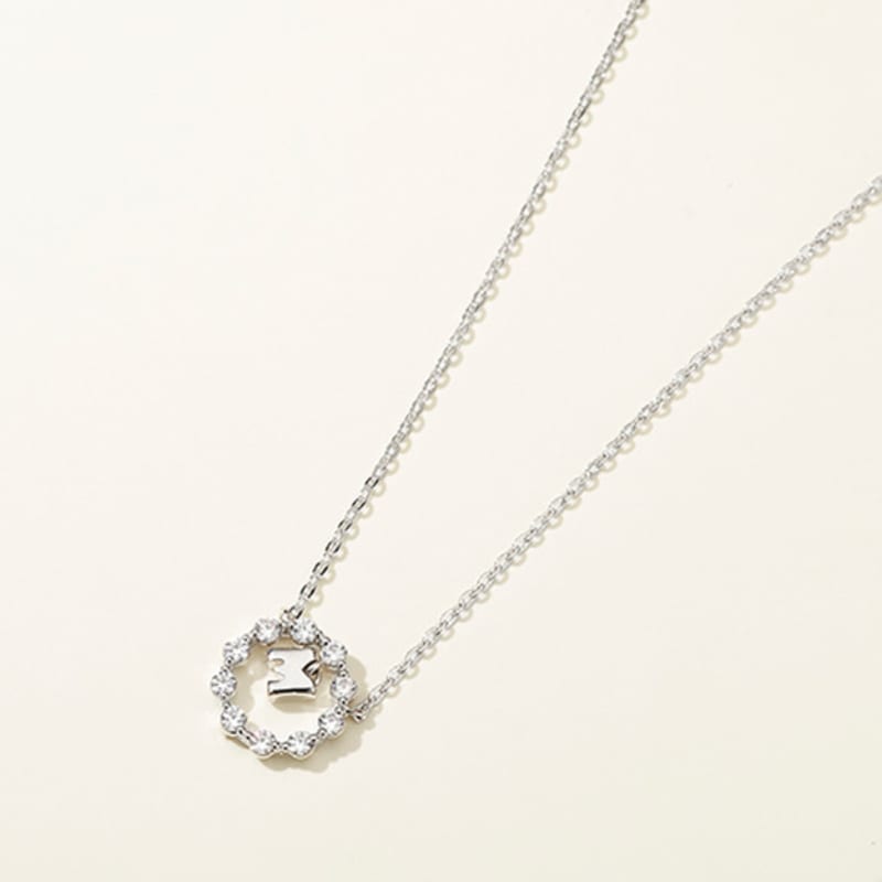 METROCITY JEWELRY M Basic Sterling Silver White Necklace A231SN9106WPA