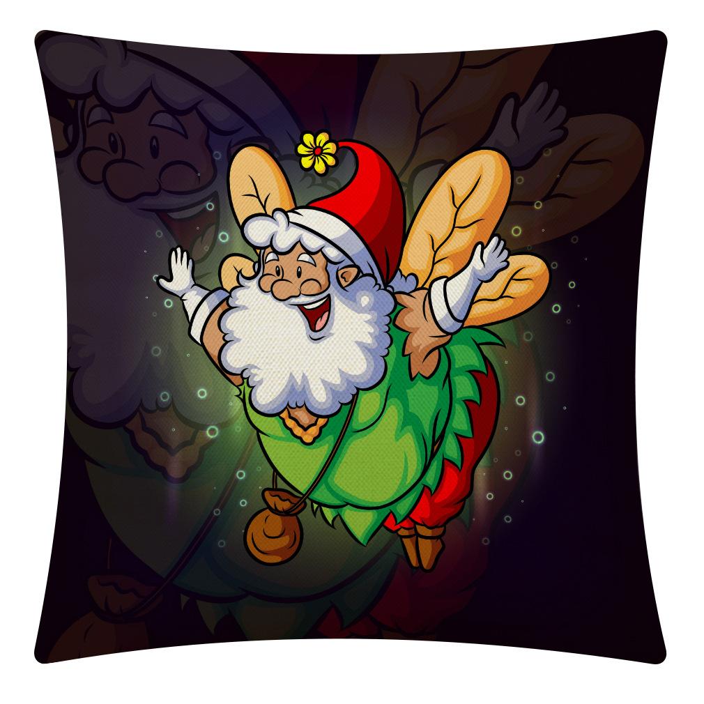 

Трансграничный новый продукт, забавная домашняя наволочка с Санта-Клаусом, автомобильная подушка, диванная подушка, подушка 40x40cm