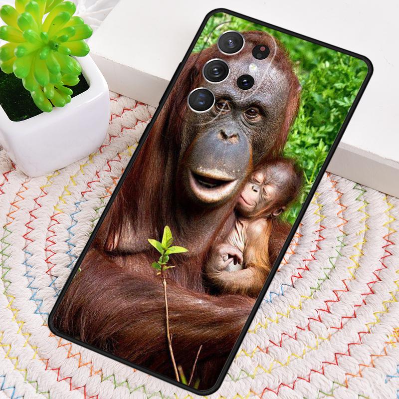 CUTE ORANGUTAN monkey BABY 1 Phone Case for Samsung Galaxy note 10 pro S26 Ultra S23 S24 FE S25 S21 S22 PLUS shockproof Cove