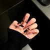 Verlaufende Bernstein-Goldfolie Abnehmbare Nagelsticker - Herbst/Winter-Kollektion
