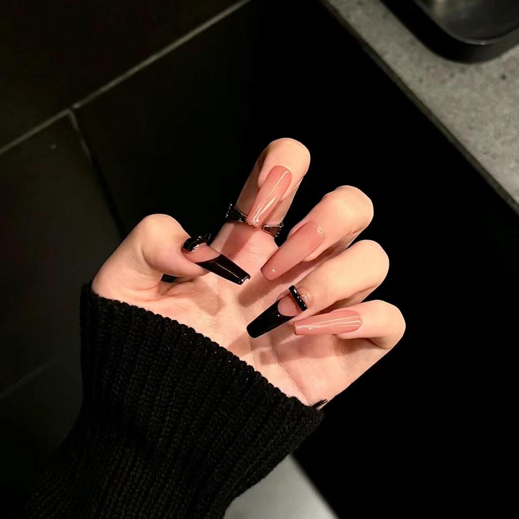 Verlaufende Bernstein-Goldfolie Abnehmbare Nagelsticker - Herbst/Winter-Kollektion