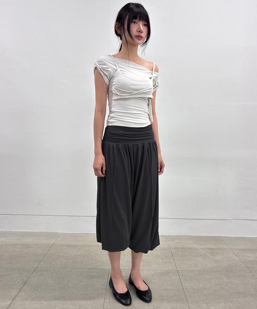 Peulleeoeob Wide Capri Pants (Fl-270_Black)