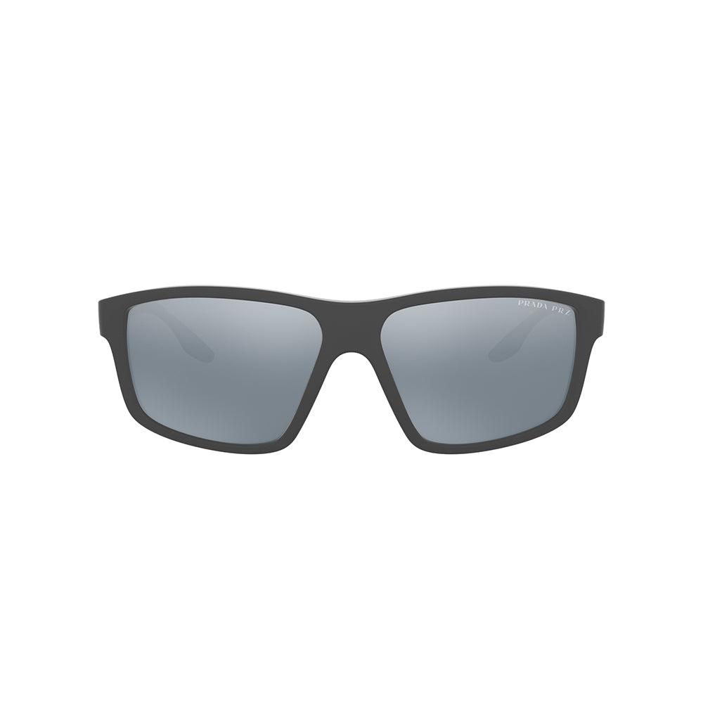 

Prada Linea Rossa PS 02XS UFK07H 60 мм мужские прямоугольные солнцезащитные очки серые резиновые
