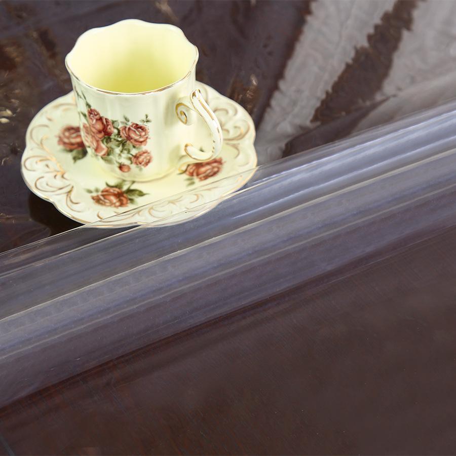 PVC Soft Glass Transparent Tablecloth Household Multi-purpose Cover Cloth for Home Decoration Waterproof Stain Proof No Wash