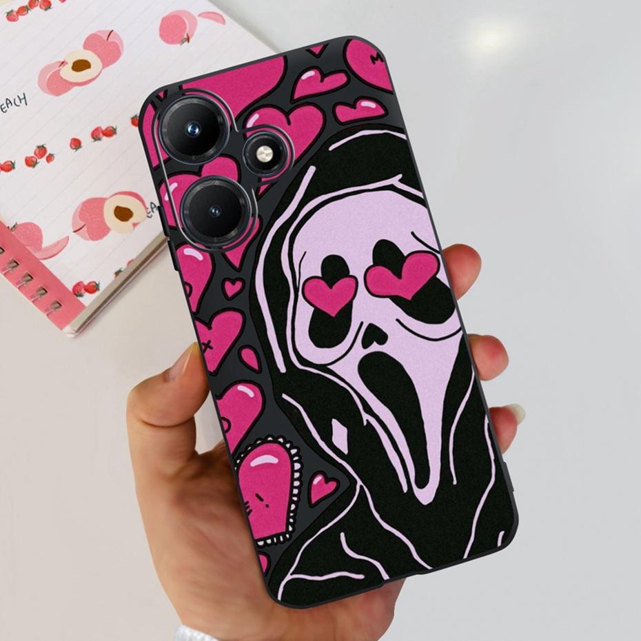 Cute Phone Case For Infinix Hot 30i Hot30 30 Play NFC 2023 Soft Silicone TPU Back Cover For Infinix Hot30i Hot 30 30Play