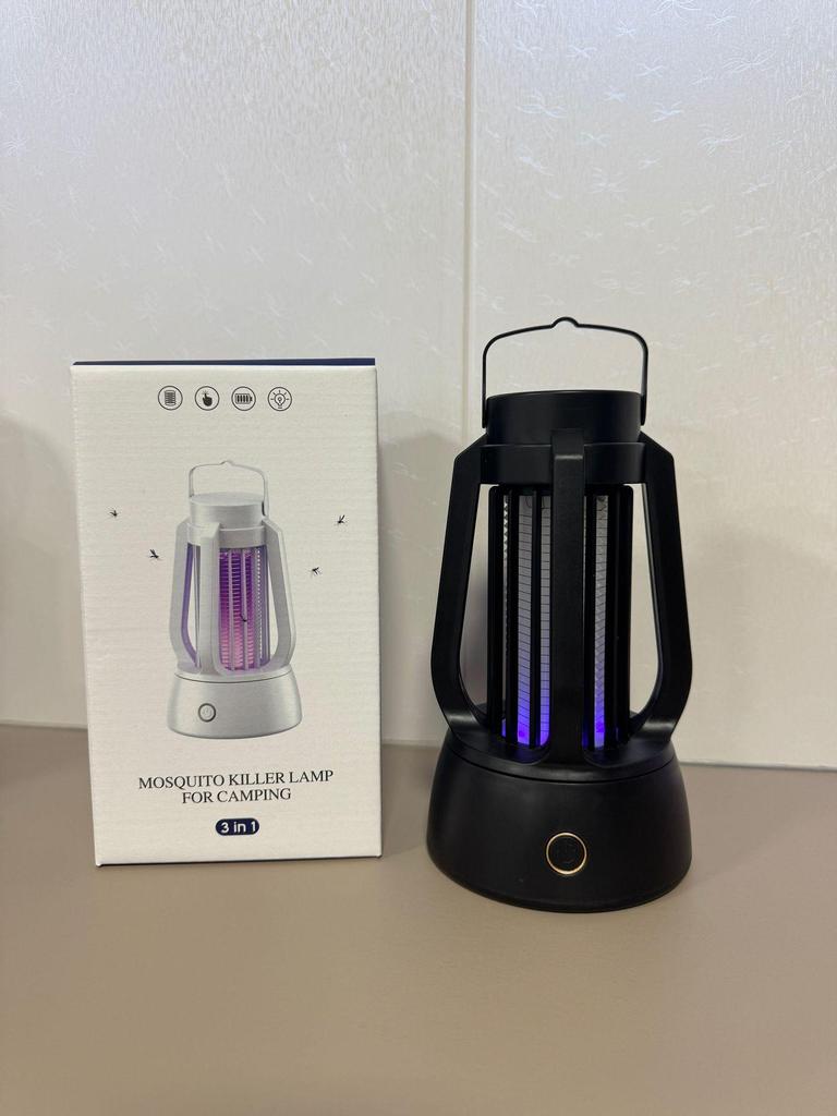 Wireless Portable 3-in-1 Mosquito Catcher & Lamp: Indoor Lighting, Camping, Electric Shock Mosquito Trap