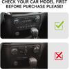 Car Carbon Fiber Dash Center Control Panel Cover Trim Interior for Ford Ranger      XLT Lariat XL Accessories