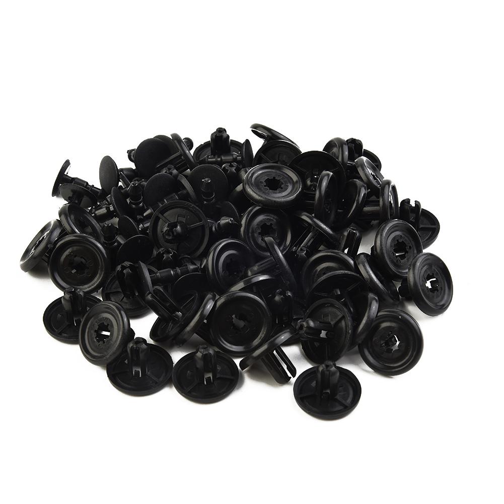 100x For TOYOTA Fasteners Trim Panel Clips Bumper Fender Push Pin Rivets Fits Into 7 Mm Hole 90467-07201