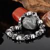 KALEN Punk Fine Jewelry Fashion Bracelets Men Multiple Style Chain Stainless Steel Skull Links Bracelet