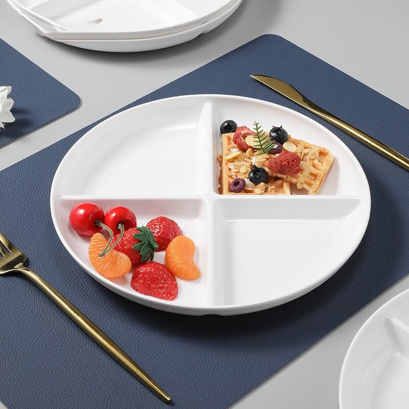 Huibai Melamin-Speiseteller mit 4 Fächern