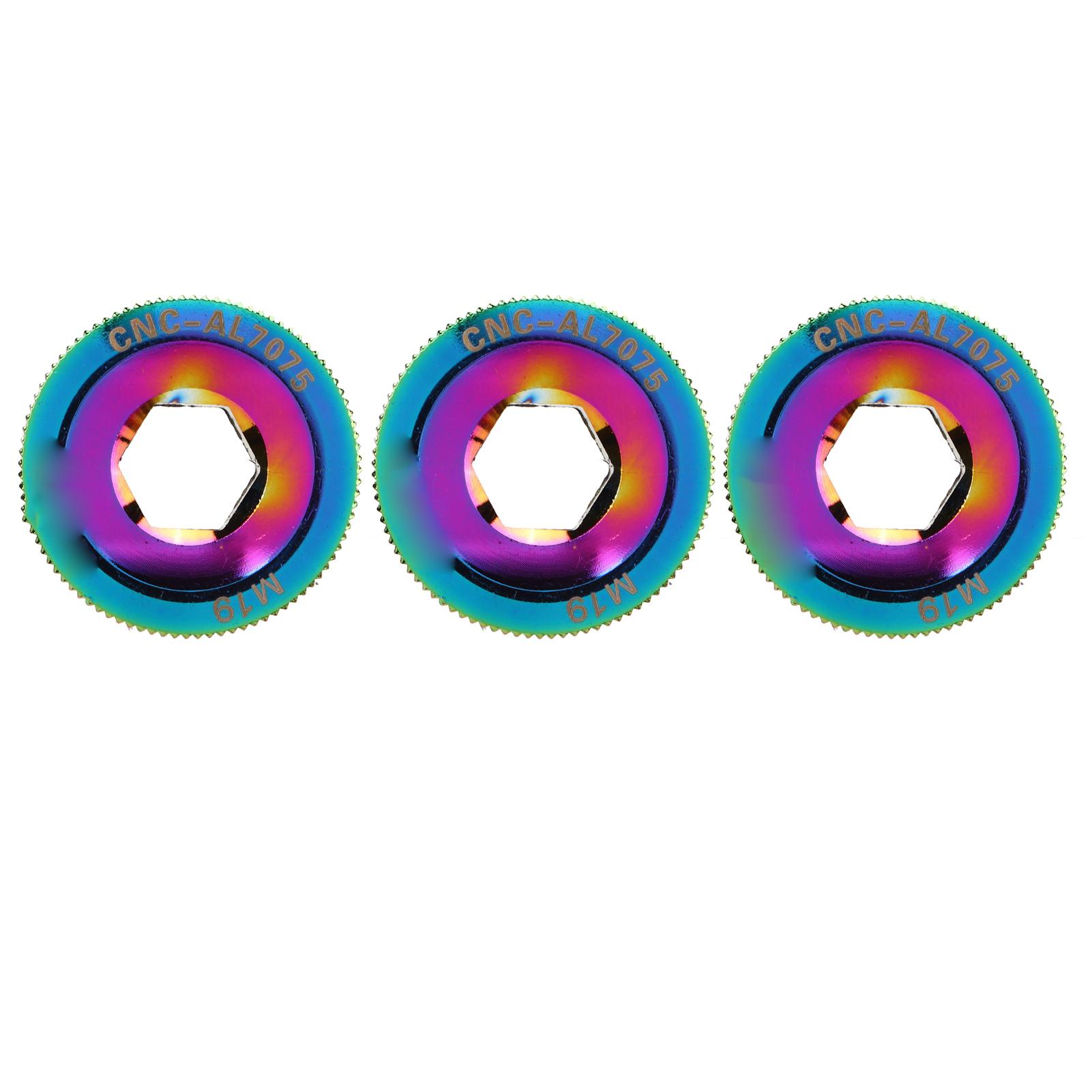 3 шт. Винты крышки шатуна M19, нержавеющие, высокой точности, из алюминиевого сплава, винты крышки шатуна велосипеда для горного велосипеда, ослепительные