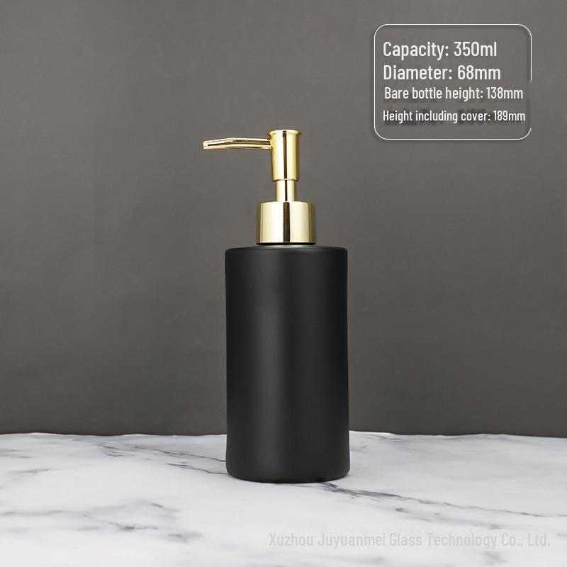 Nordic Style Glass Lotion & Soap Bottle for Home, Hand Sanitizer, and Hotel Shower Gel