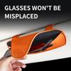 PU Leather Sun Visor Glasses Holder Multi-functional Wear-Resistant Sunshade Plate Organizer Universal Auto Sunglasses Holder