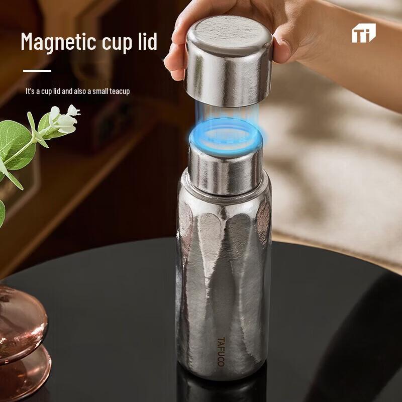 TAFUCO Pure Titanium Double-Layer Insulated Tea Mug
