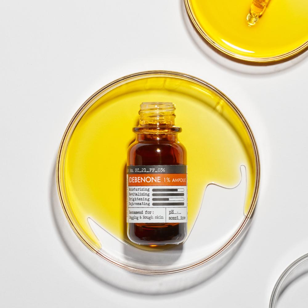 DERMA FACTORY Idebenon 1% Ampulle (Öl) – Hochwirksame antioxidative Elastizitätspflege, Koreanisch