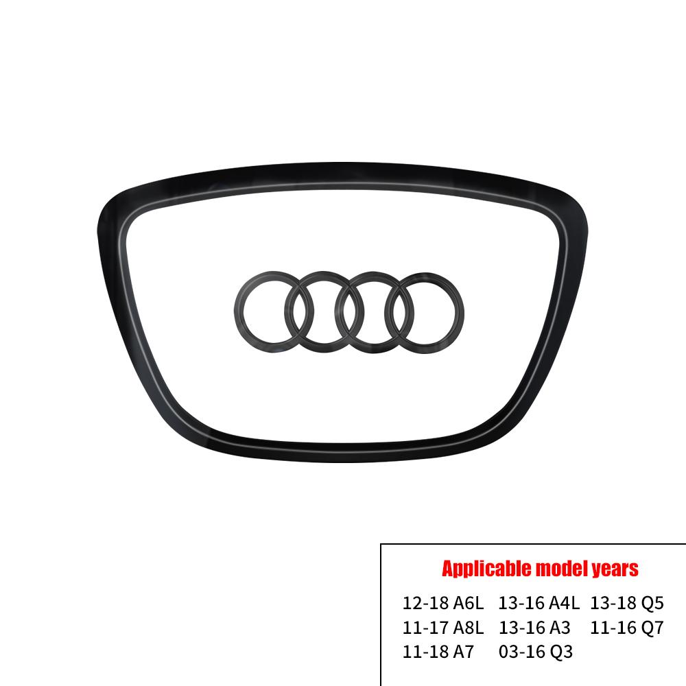 2026 Hot Car Steering Wheel Center Logo Covers Stickers Decoration For AN1 A4L A6L A5 A8L A3 A7 Q3 Q7 Q5 E-TRON A8 A7L Q6 Q8 SQ5 Q5L