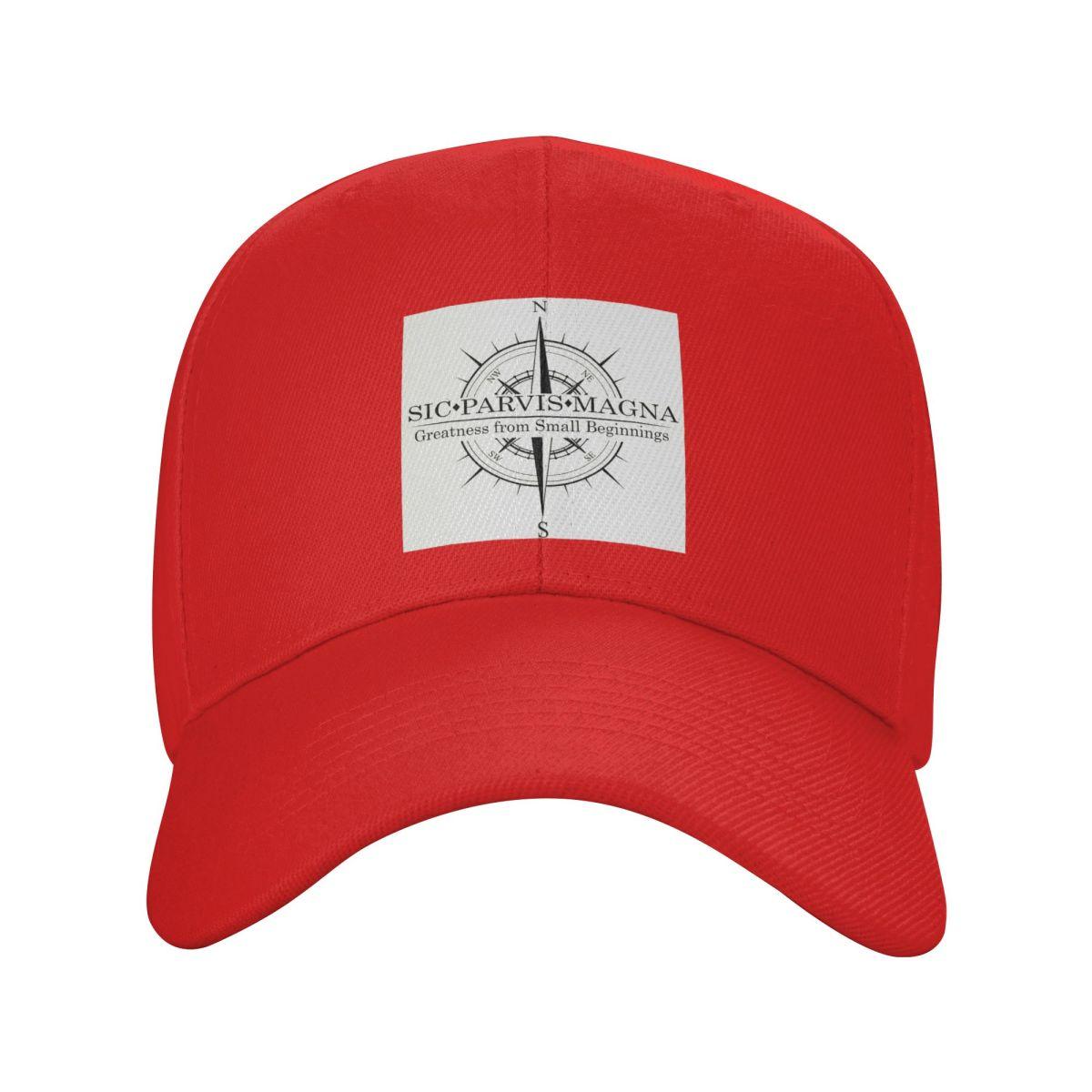 

Sic Parvis Magna 4 With Compass Cap Fashion Casual Baseball Caps Adjustable Hat Hip Hop Summer Unisex Baseball Hats One Size