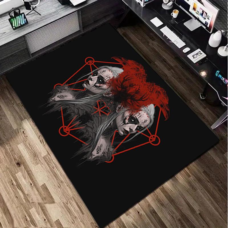 Halloween  Horror Rug - Home Carpet Office Decorative Carpet For Living Room Bedroom Door Mat Floor Rug Computer Chair Area Rug