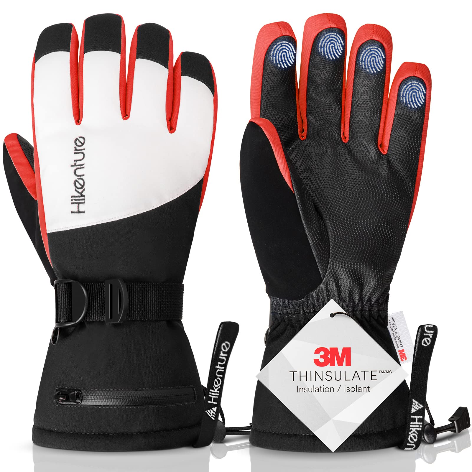 

HIKENTURE Лыжные Сноубордические 3M Холодной Погоды Спортивные Сноубординг Уличные Перчатки для Мужчин и Зимние Потеря Альпинизм Снег Снег Очистка Унисекс Размер Перчатки,