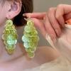 Round Geometric Shell Tassel Earrings Beach Vacation Style Elegant Hooks Able Versatile Niche High-End Trendy Earrings