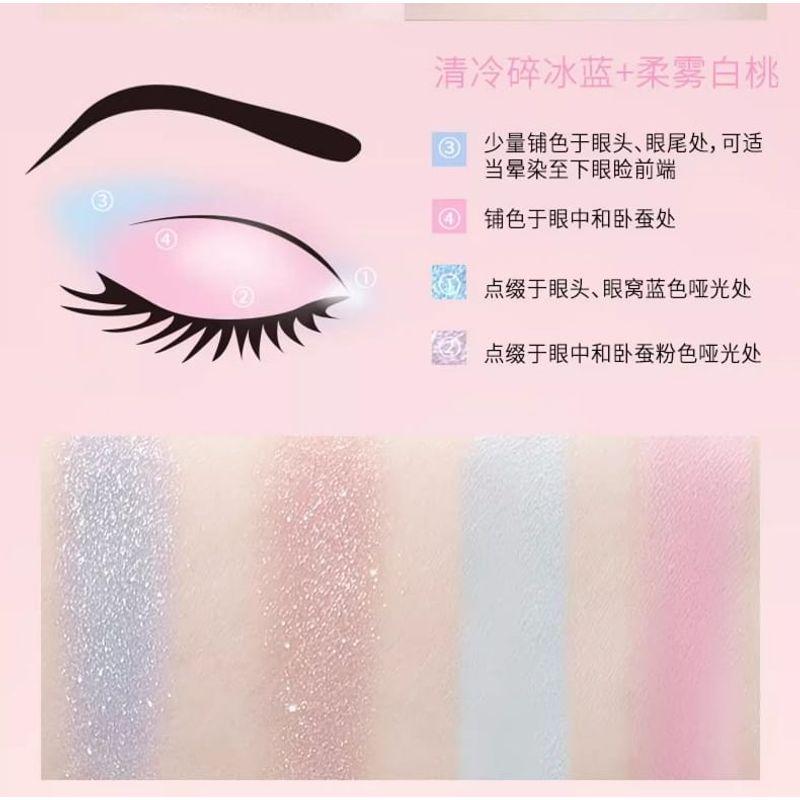DEZONE - Spring Atmosphere 4 Colors Eyeshadow Palette - 4 Types