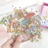 Cute Cartoon 3D Landscape Sticker Book DIY Miniature House Cabin Scene Pocket Sticker PET Miniature Scene Book for